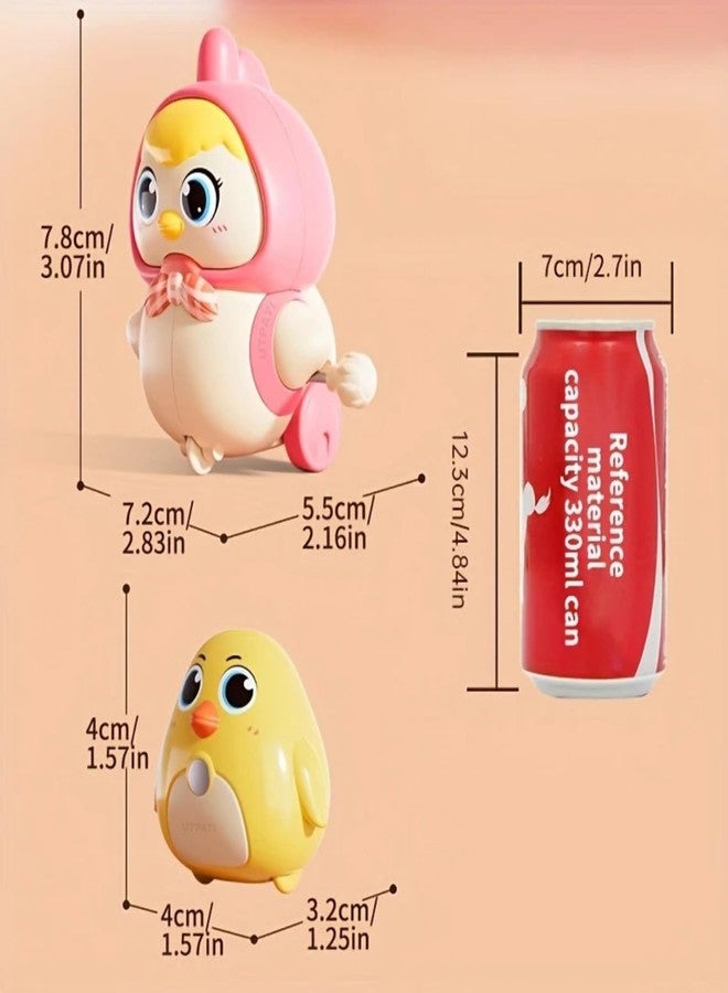 UTPATI Chicken Toys for Kids, Swinging Chain String Magnetic Hen with Chick Learning to Crawl Spring Toy, Crawling Wind-up Duck, Walking Chicken Cute Windup Toy for Boys Girls Toddler - Image 2